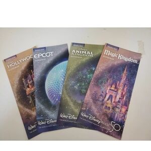Disneys 50th Park Maps- English Verison. Brand New.
